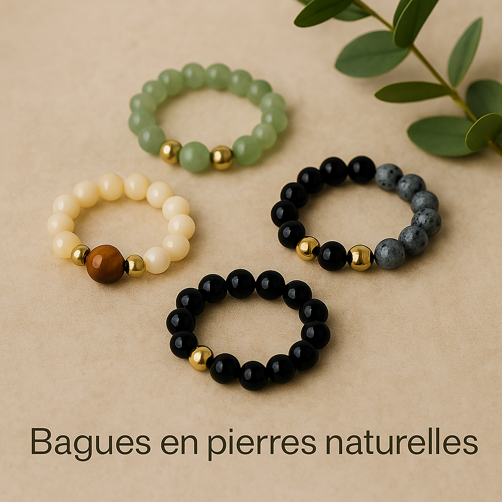 💍 Bagues en Pierres Naturelles