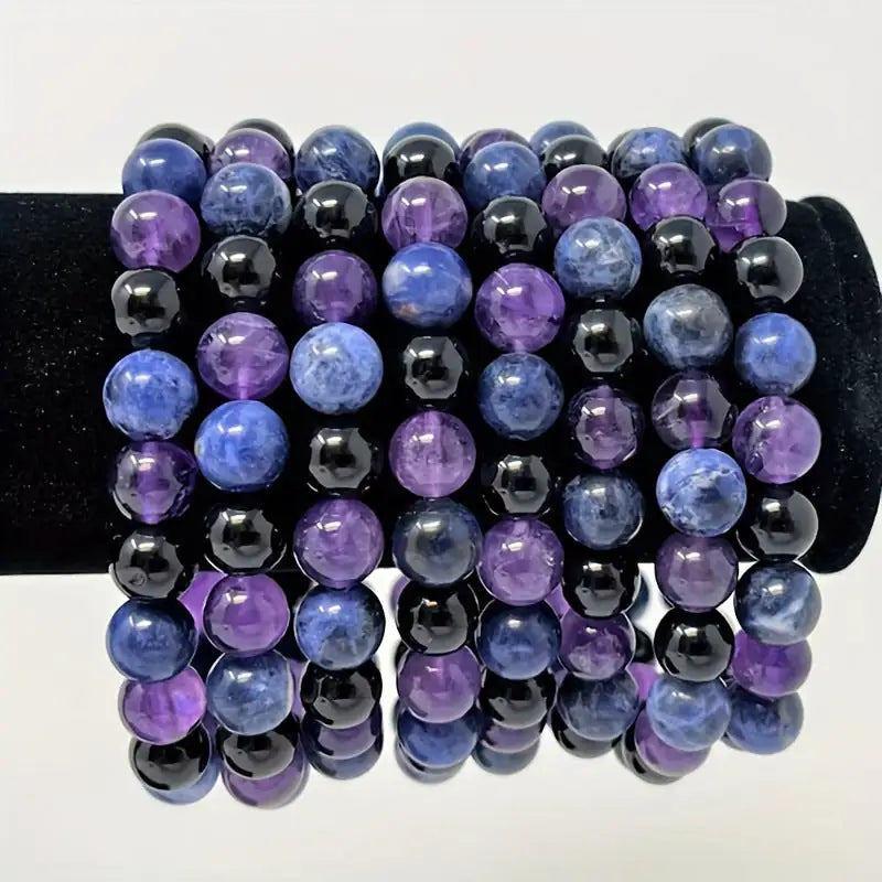 Bracelet en Perles Violettes – Sérénité, Style & Spiritualité