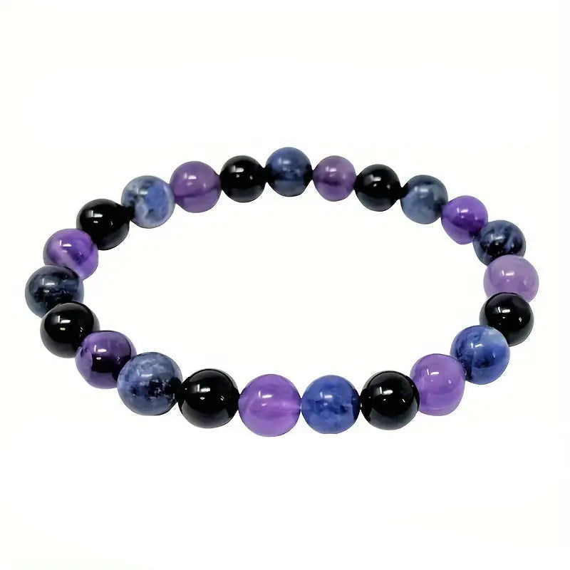 Bracelet en Perles Violettes – Sérénité, Style & Spiritualité