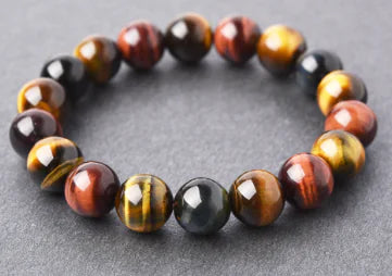 Bracelet Œil de Tigre – Perles Naturelles pour Hommes et Femmes