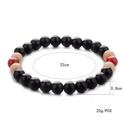 Bracelet de Yoga en Perles Colorées – Style Éthique et Élégant