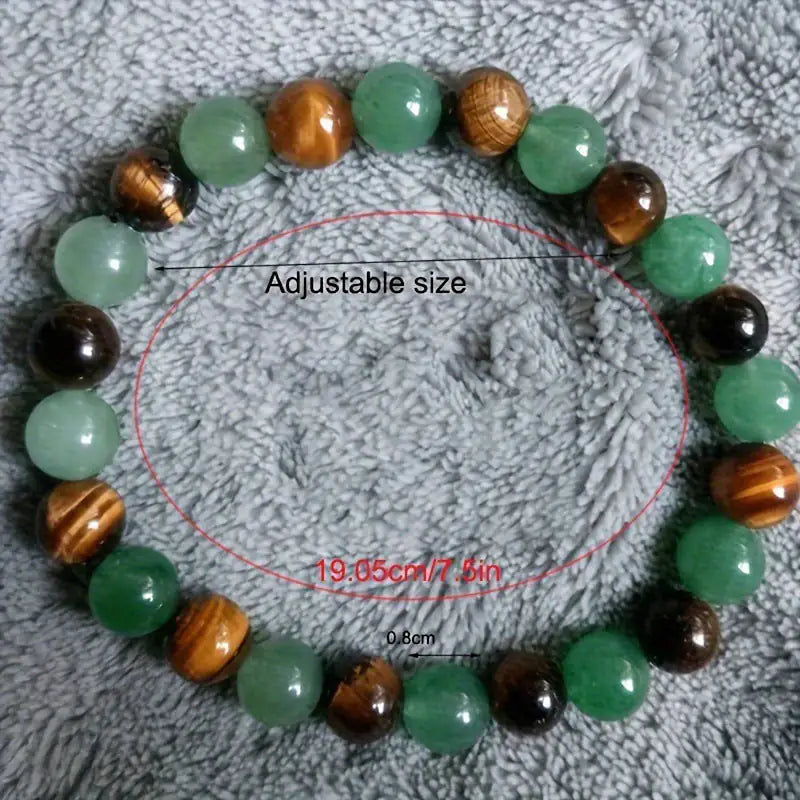 Bracelet en Œil de Tigre Naturel – Force, Confiance & Énergie Positive
