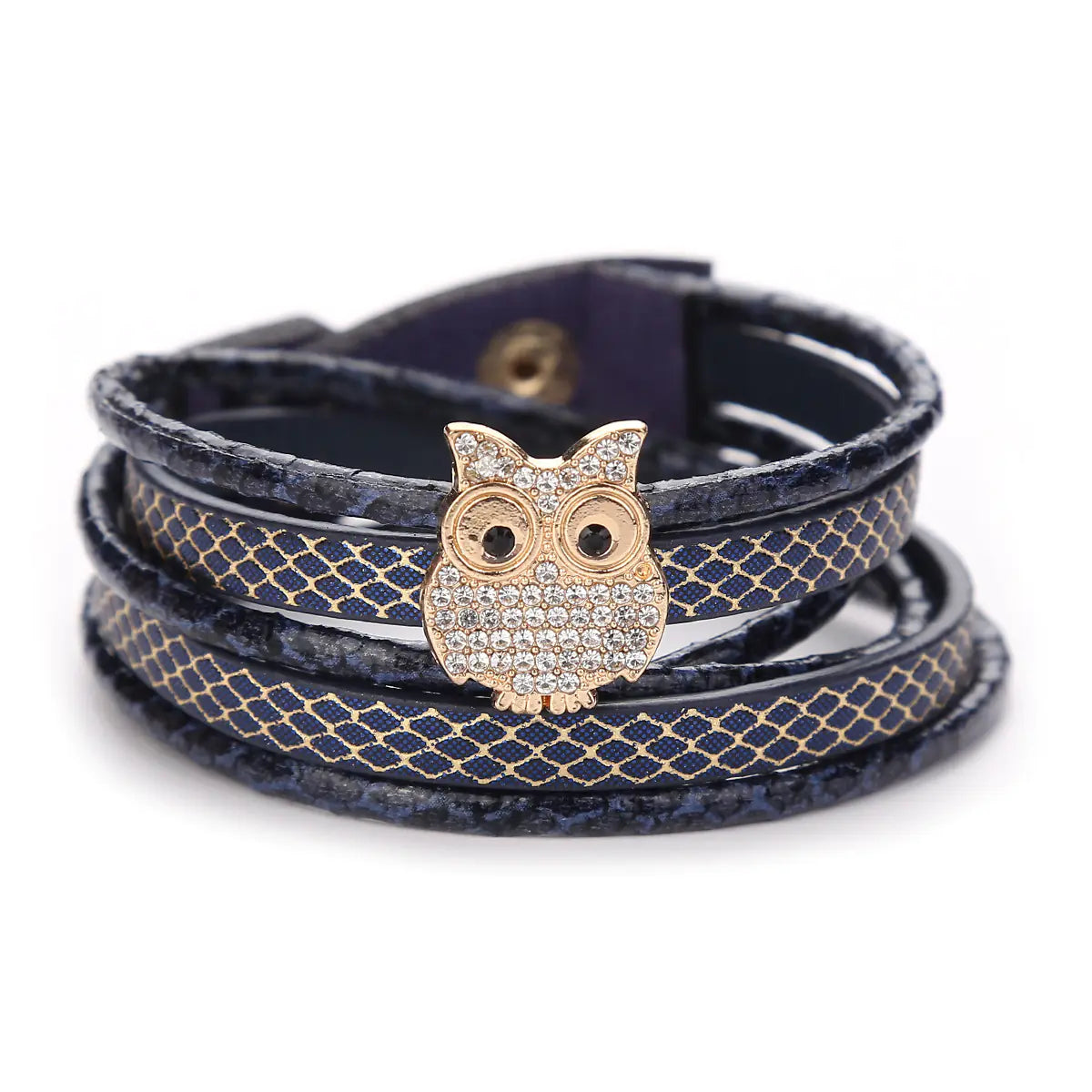 Bracelet Hibou Multicolore en Cuir et Perles – Style Bohème & Énergie Positive