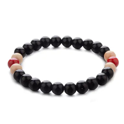 Bracelet de Yoga en Perles Colorées – Style Éthique et Élégant