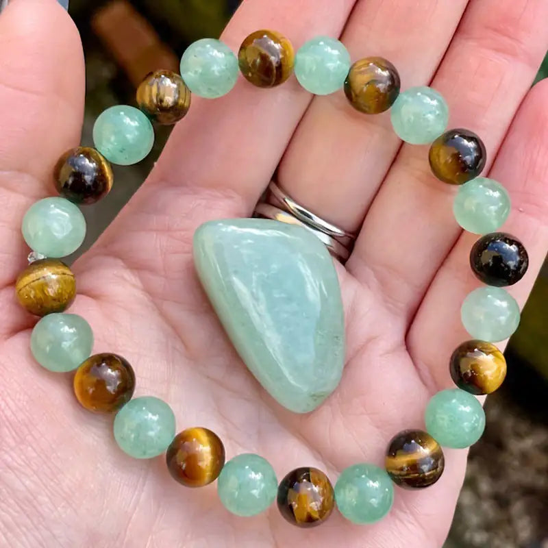 Bracelet en Œil de Tigre Naturel – Force, Confiance & Énergie Positive