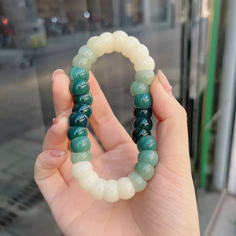 Bracelet à Enfiler de Racine de Bodhi Naturelle pour une Douceur au Toucher